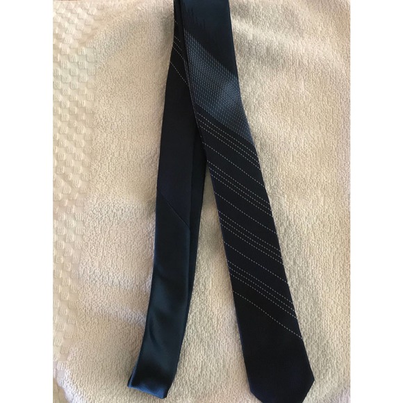 JF J Ferrar Men's Blue, White Neck Tie - Picture 6 of 6